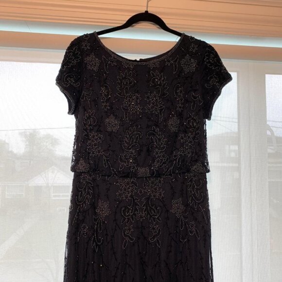 Adrianna  Papell Womens Soutache Long Dress - Picture 5 of 16